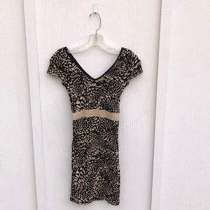 Bebe shimmery ribbed bodycon dress